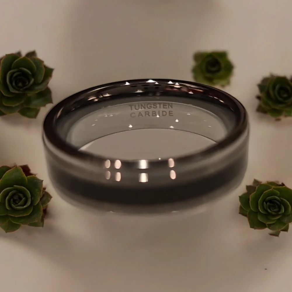 Men's tungsten carbide ring - Picture 3 of 4